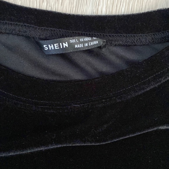 Drawstring Knot Ruched Velvet Dress - Picture 4 of 5